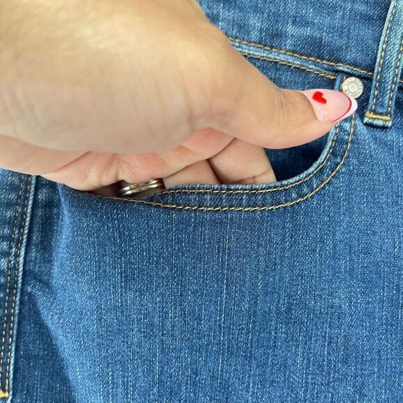 Talbots Women’s Medium Wash Flawless Five-Pocket Slim Ankle Denim Jeans Size 16W - Picture 5 of 15